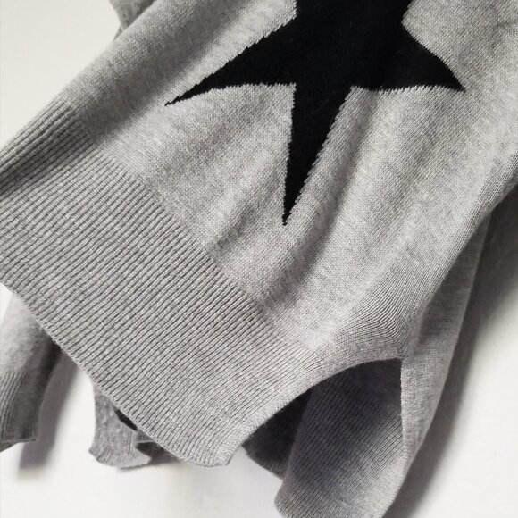 Kut‎ From The Kloth Gray Star Pullover V Neck Sweater S Cashmere Blend Jumper - Picture 8 of 14